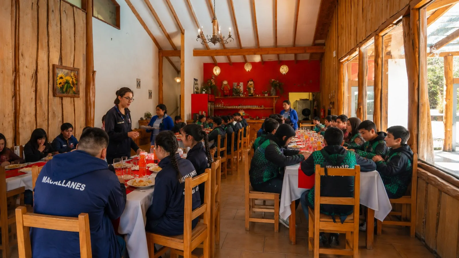 Giras de estudios · Cabañas Omilén Pucón