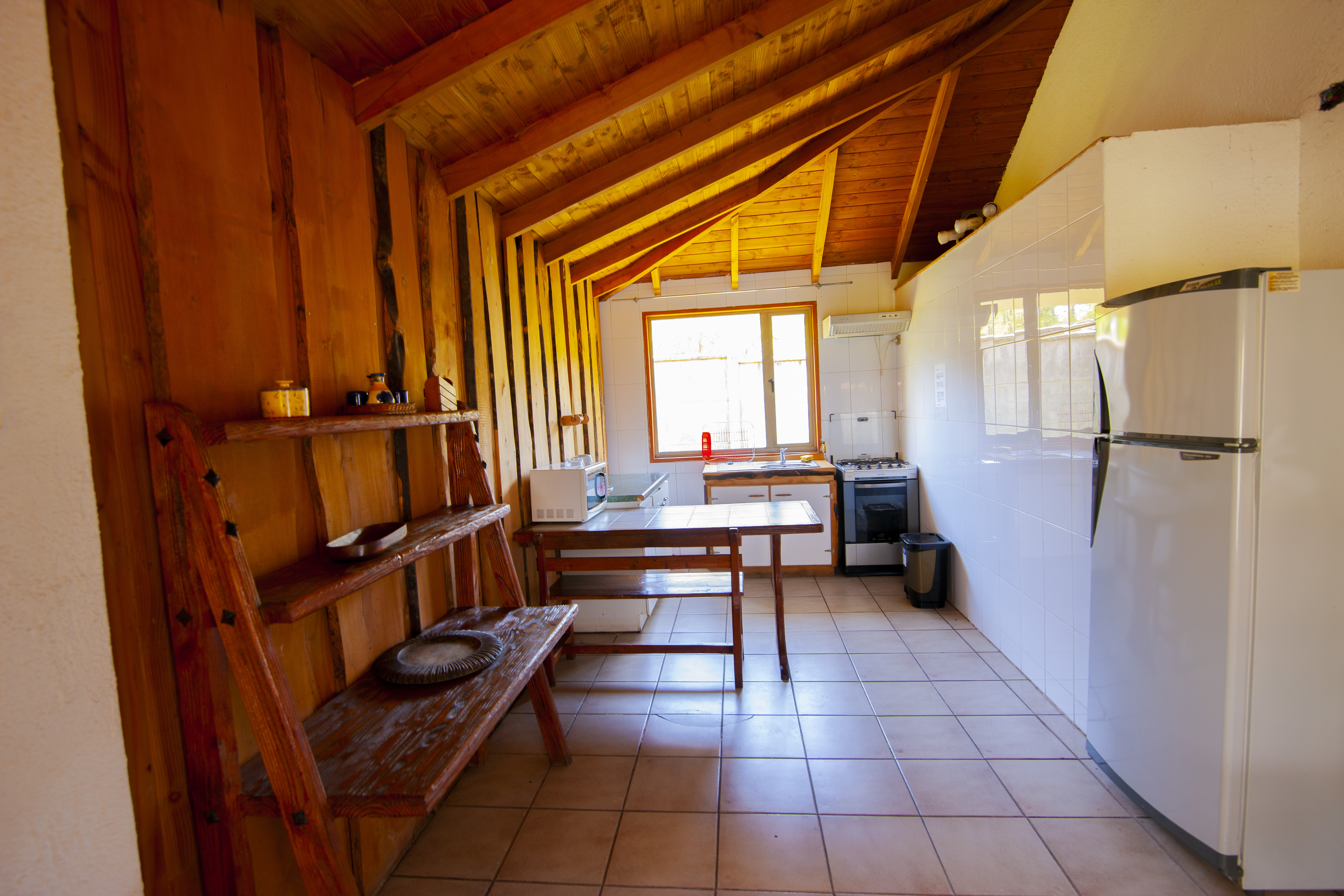 Interior cabaña Omilén Pucón dormitorio